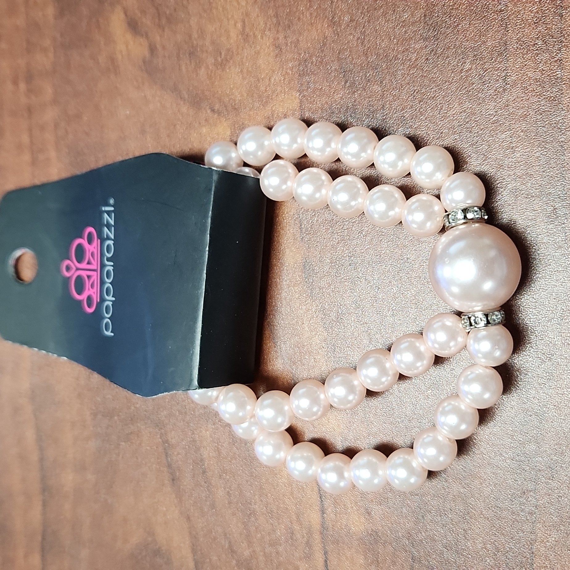 Paparazzi Pink Pearl Rhinestone Bracelets 10$